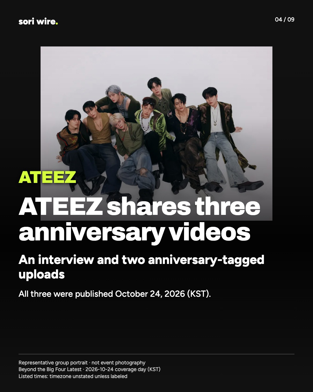 ATEEZ shares three anniversary videos — An interview and two anniversary-tagged uploads