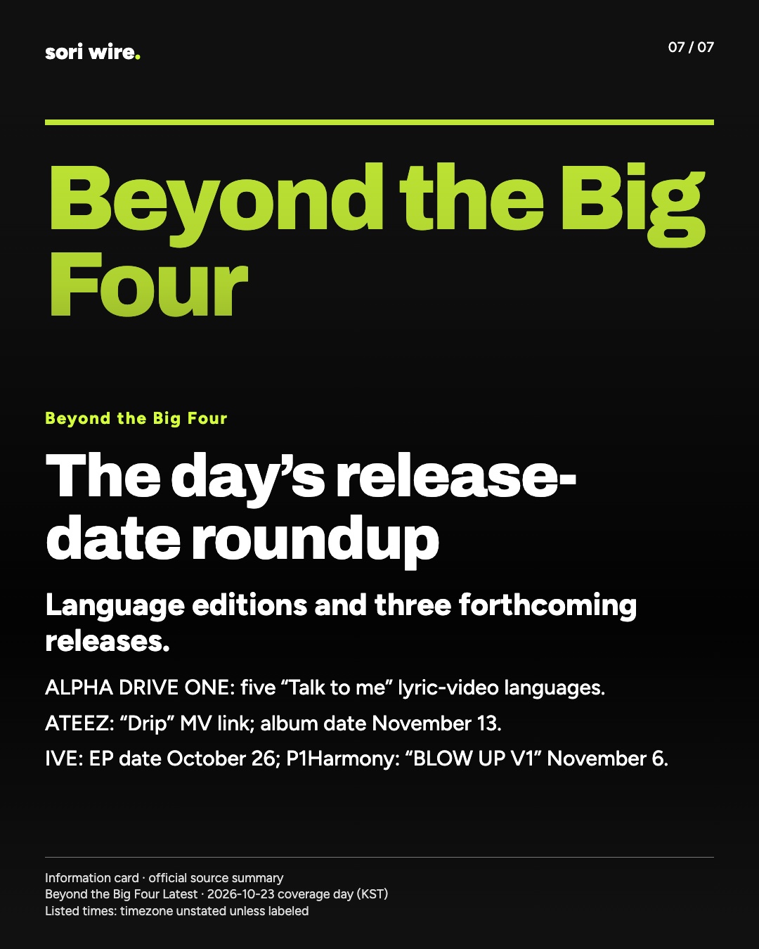 The day’s release-date roundup — Language editions and three forthcoming releases.