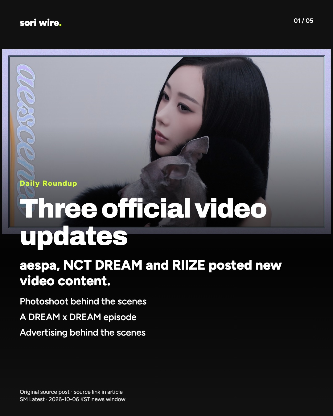 Three official video updates