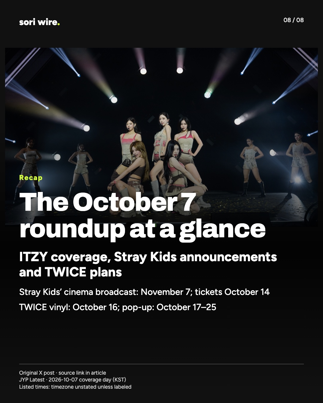 The October 7 roundup at a glance
