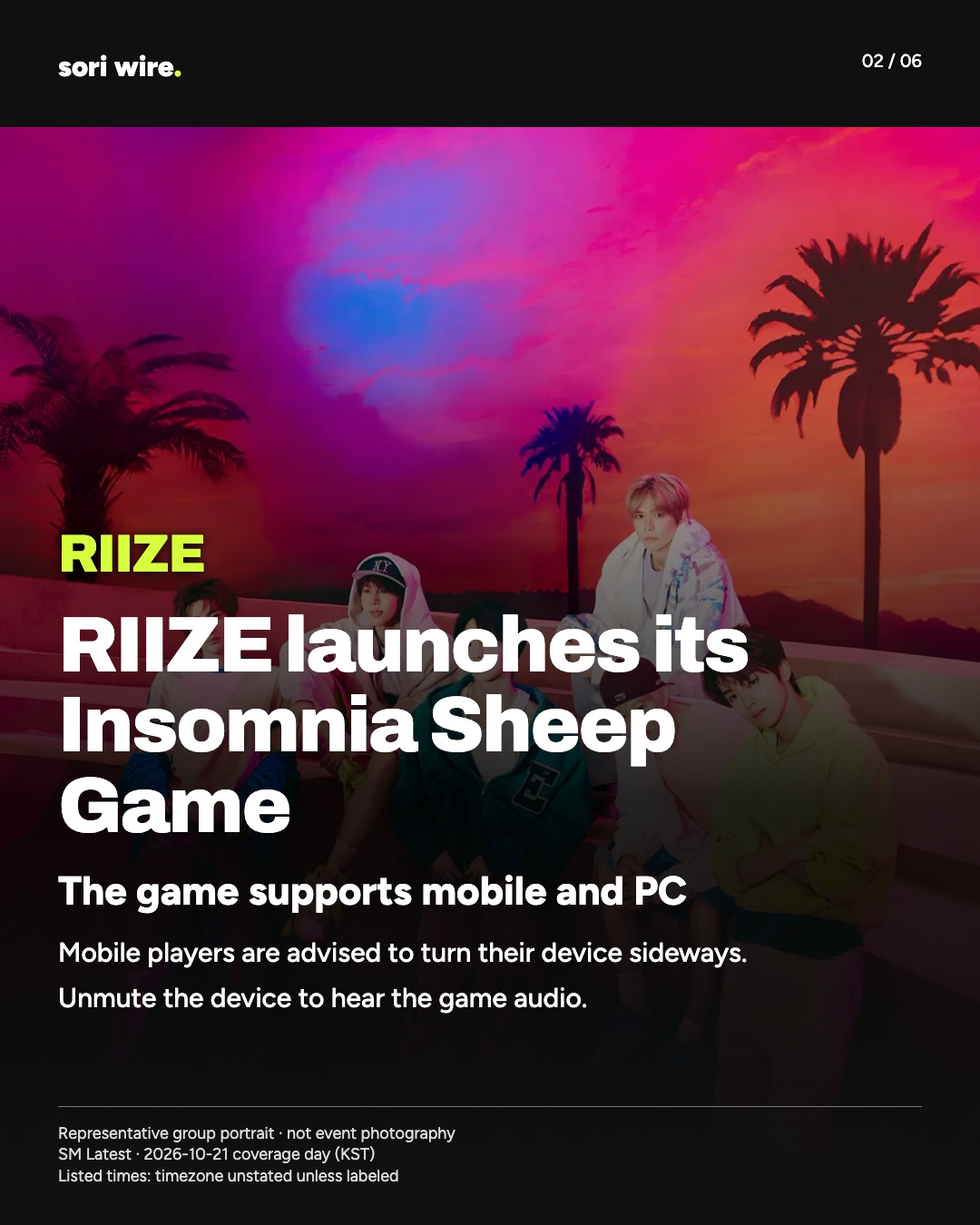RIIZE launches its Insomnia Sheep Game — The game supports mobile and PC