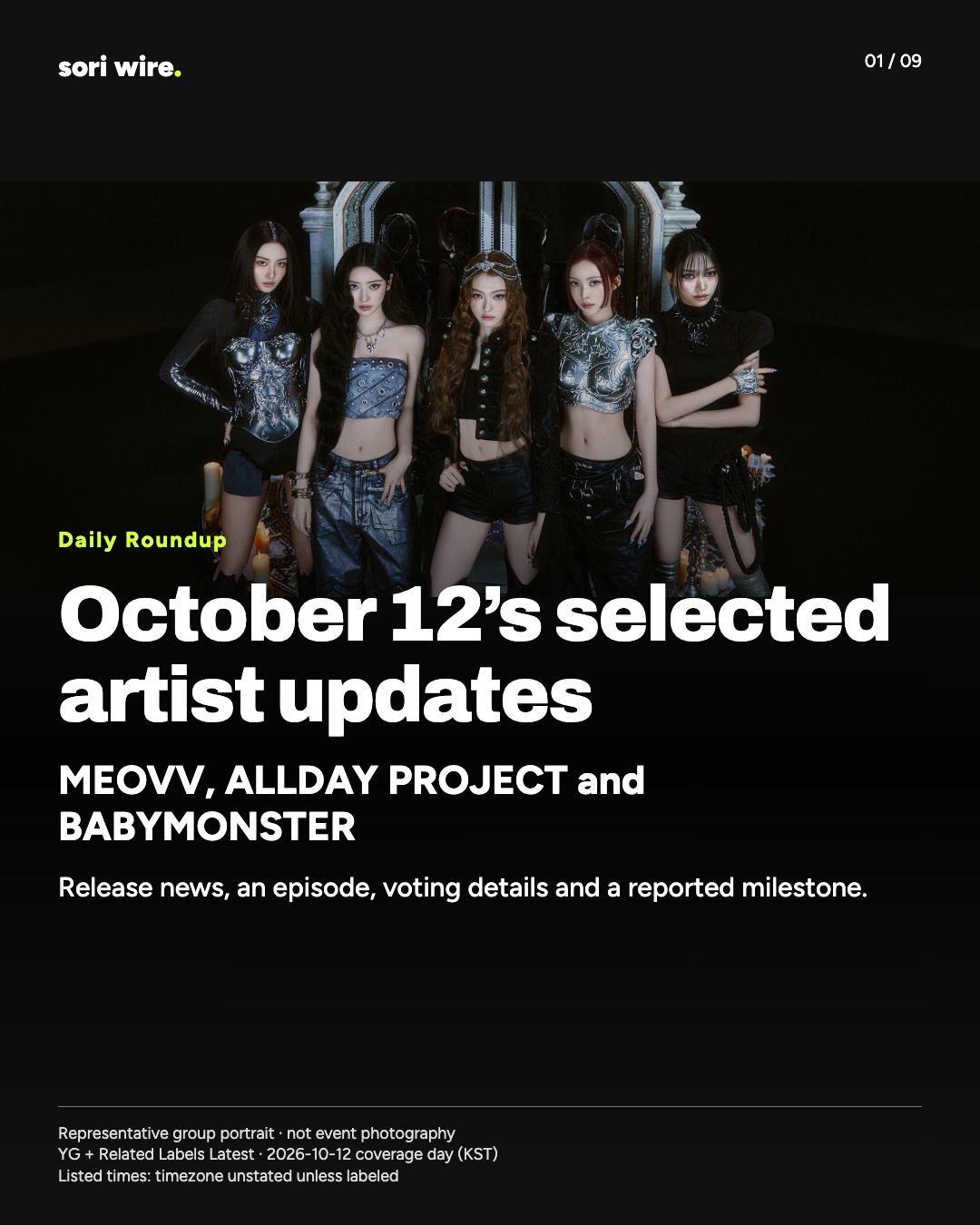 YG + Related Labels Latest — October 12, 2026