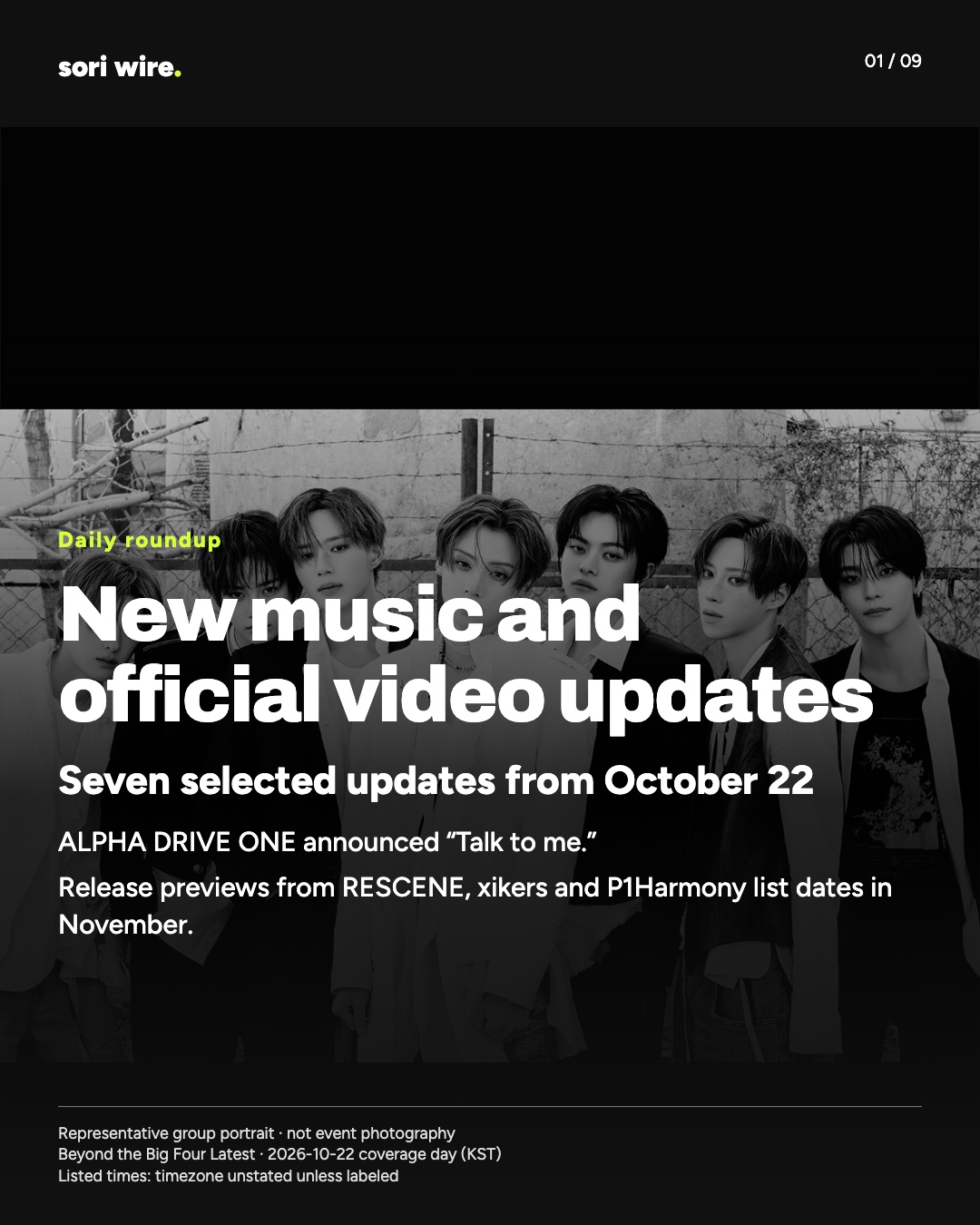 New music and official video updates — Seven selected updates from October 22