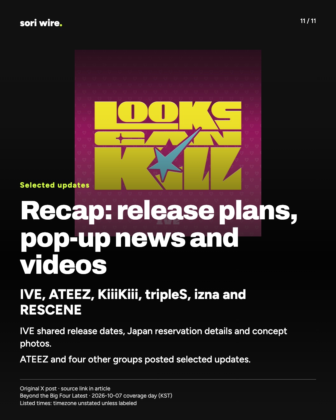 Recap: release plans, pop-up news and videos