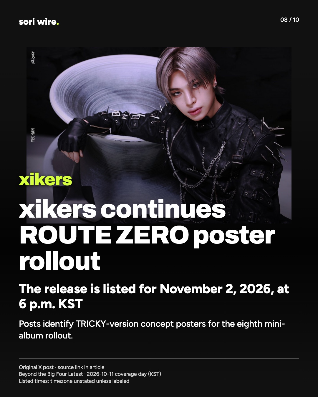 xikers continues ROUTE ZERO poster rollout