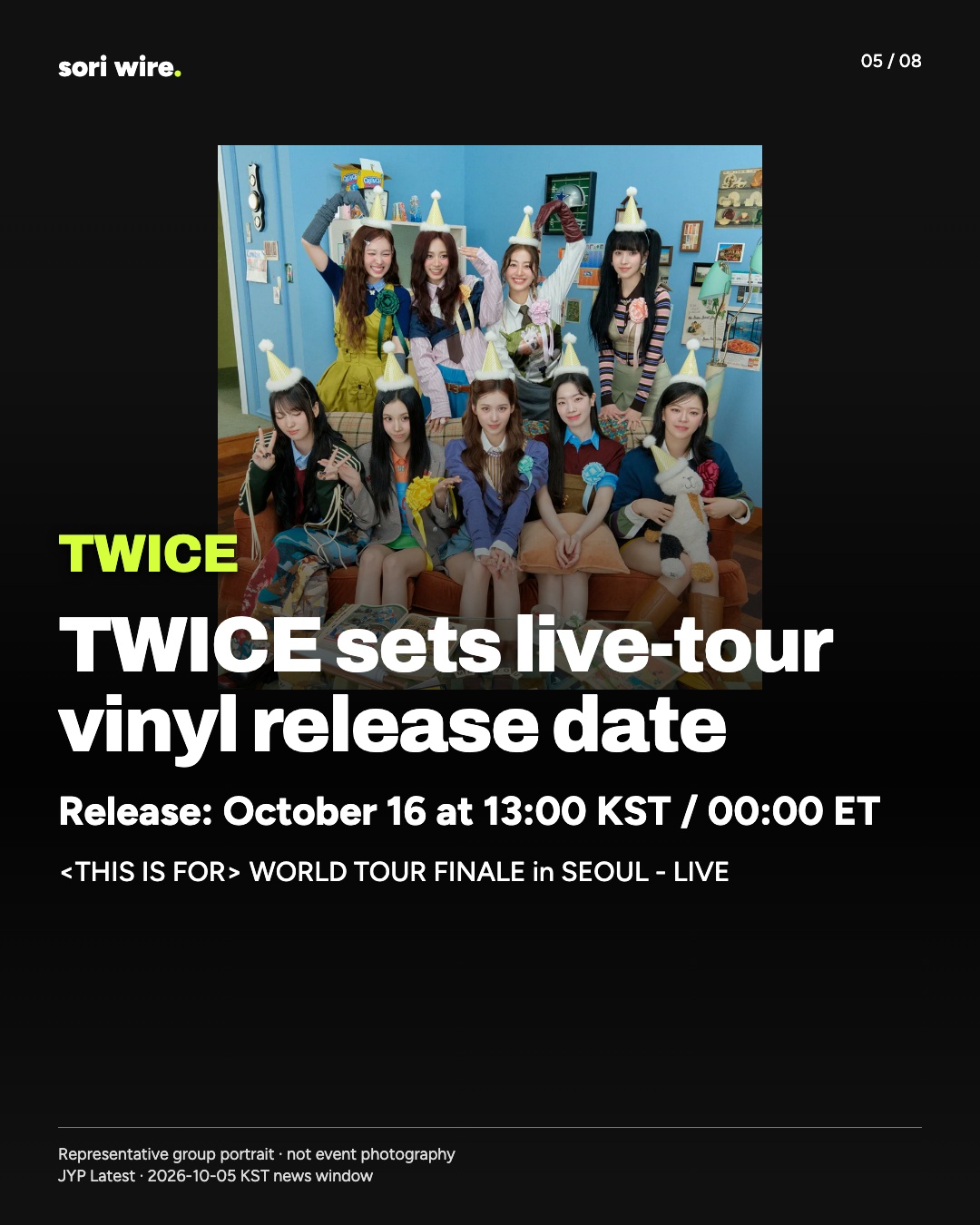 TWICE sets live-tour vinyl release date