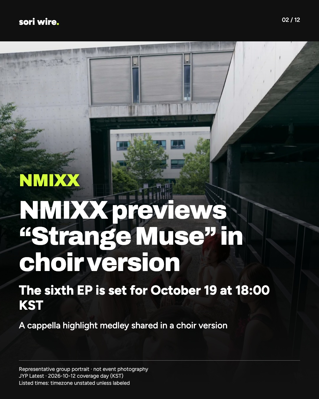 NMIXX previews “Strange Muse” in choir version — The sixth EP is set for October 19 at 18:00 KST