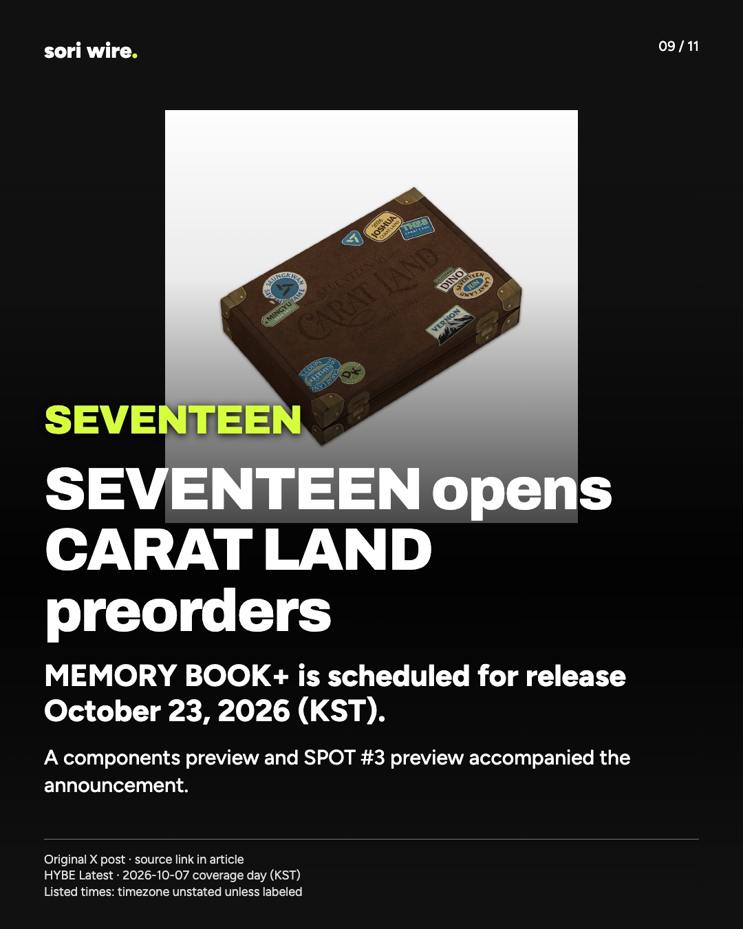 SEVENTEEN opens CARAT LAND preorders