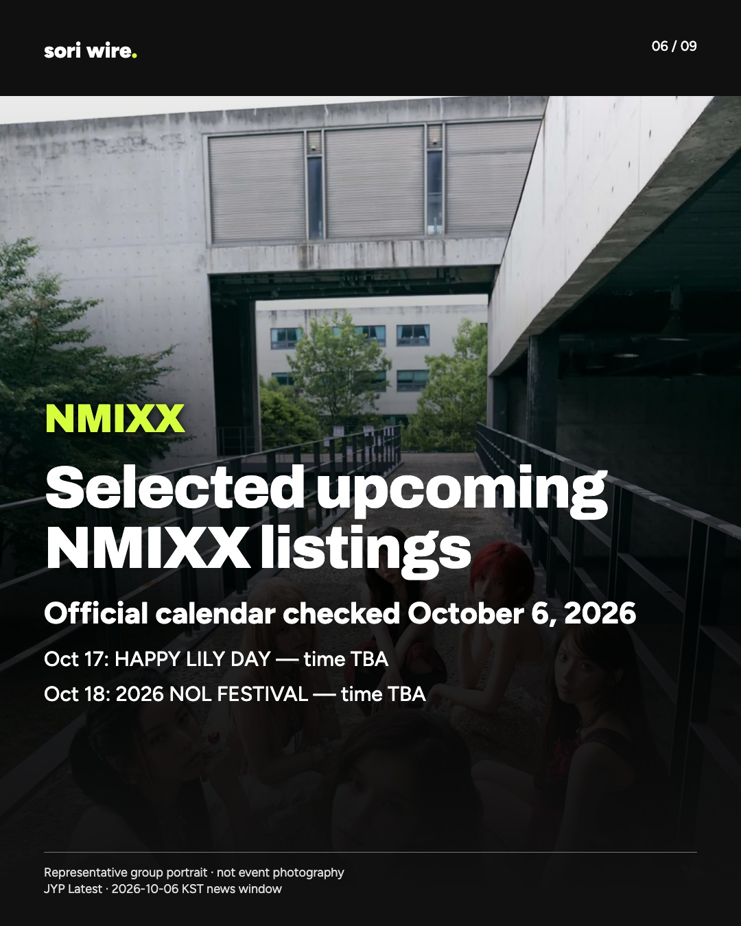 Selected upcoming NMIXX listings