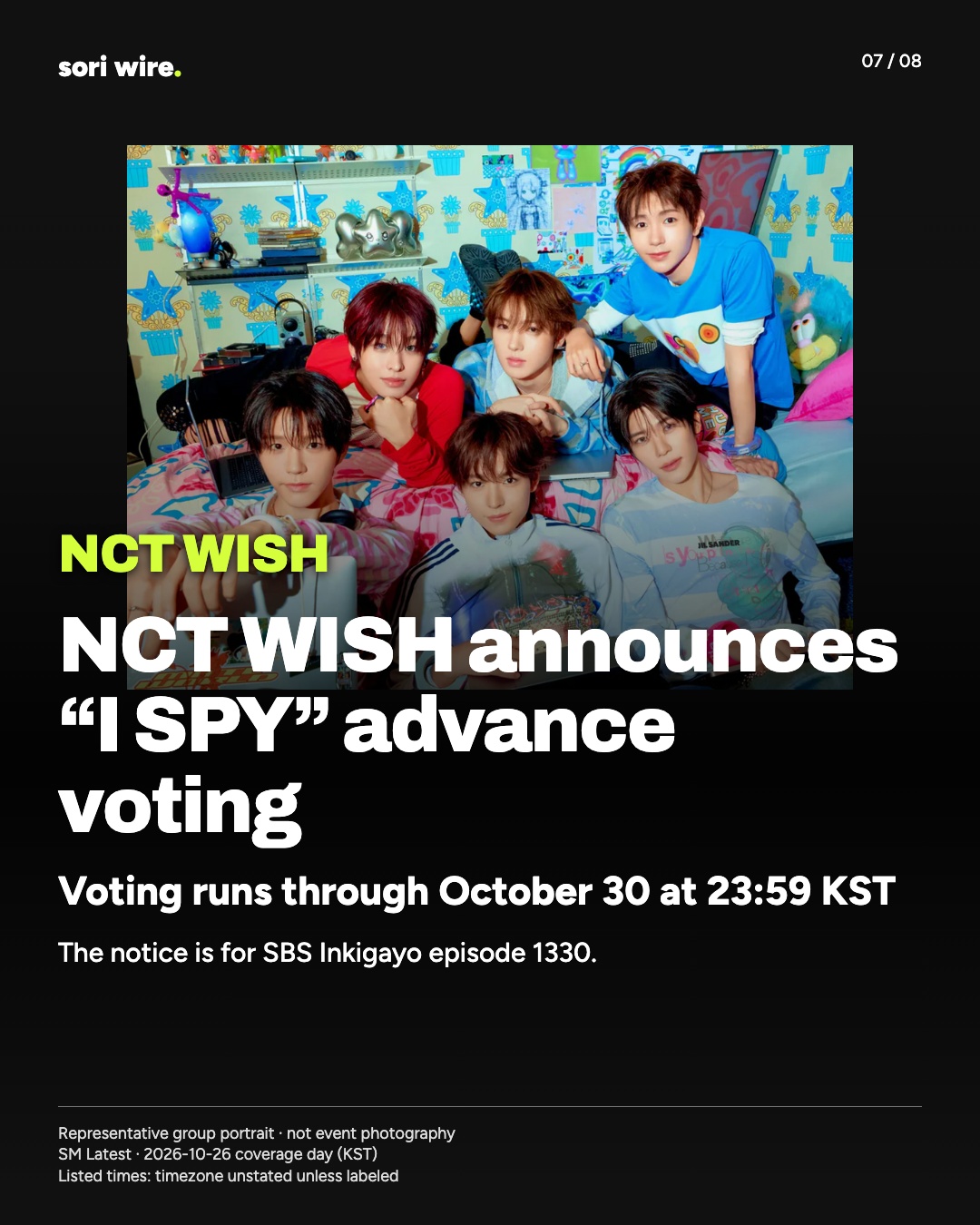 NCT WISH announces “I SPY” advance voting — Voting runs through October 30 at 23:59 KST