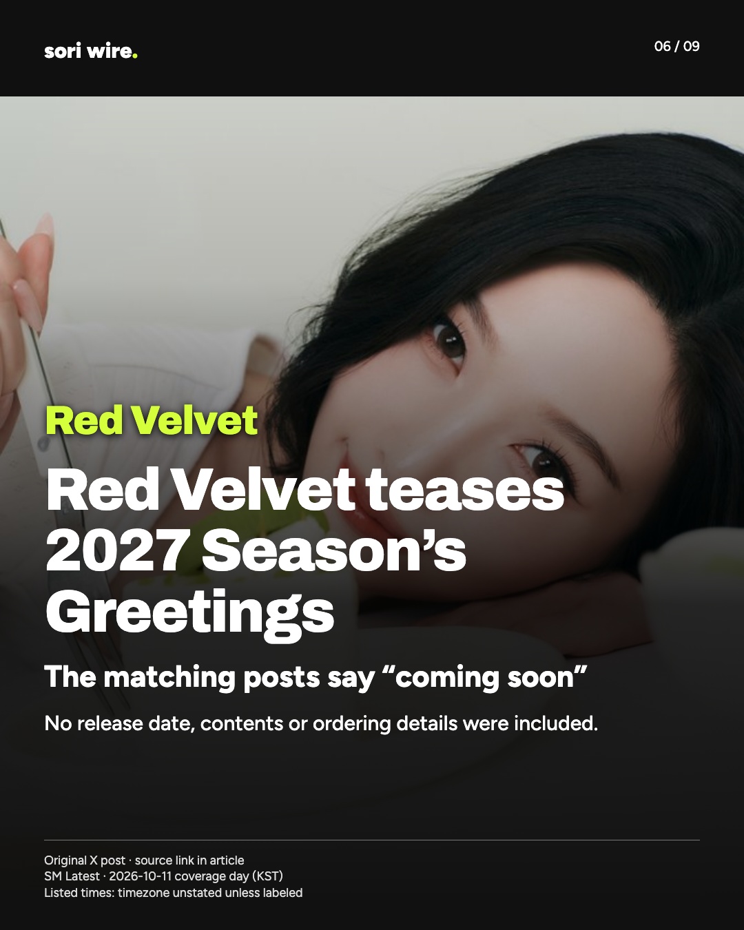 Red Velvet teases 2027 Season’s Greetings