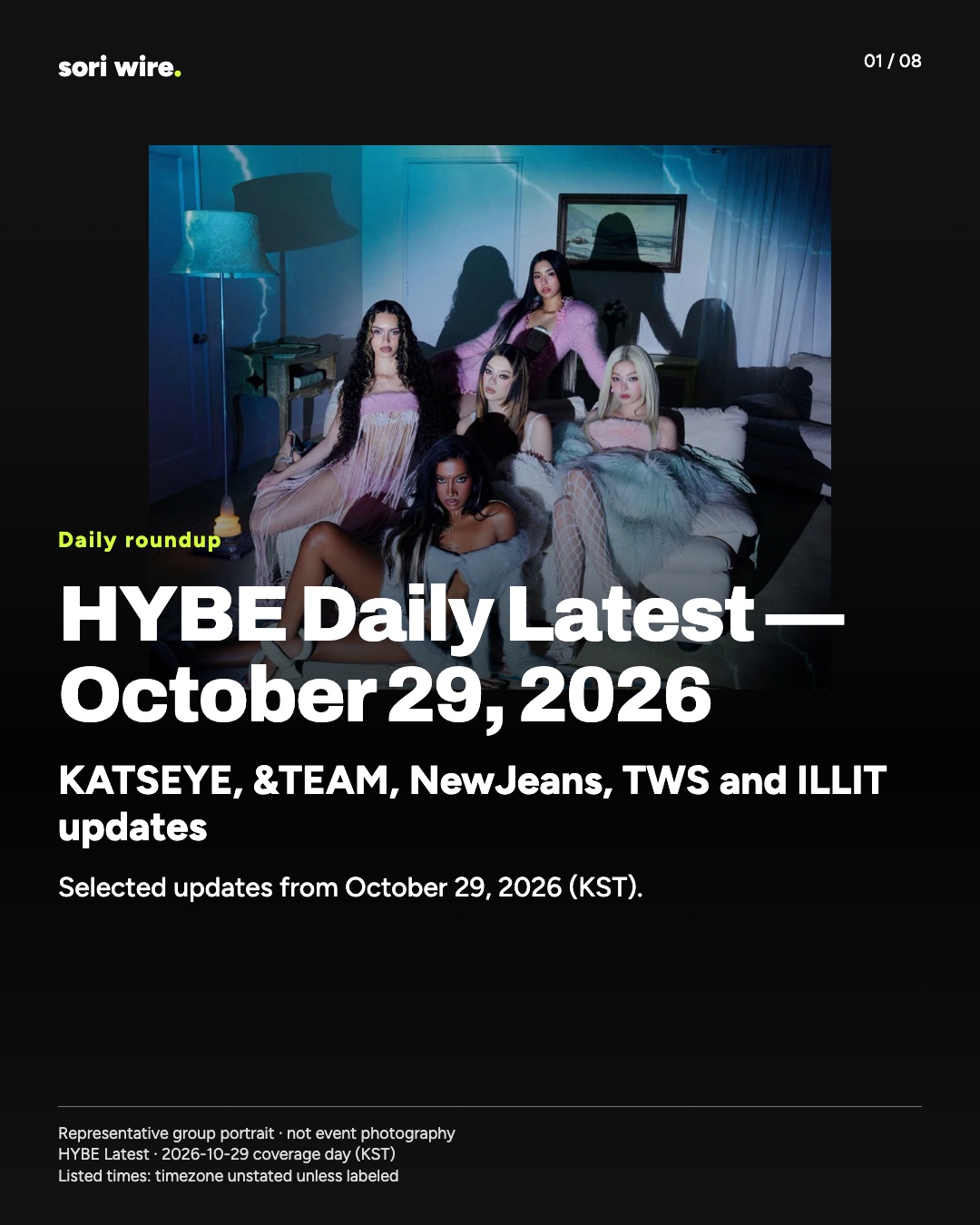 HYBE Daily Latest — October 29, 2026 — KATSEYE, &TEAM, NewJeans, TWS and ILLIT updates