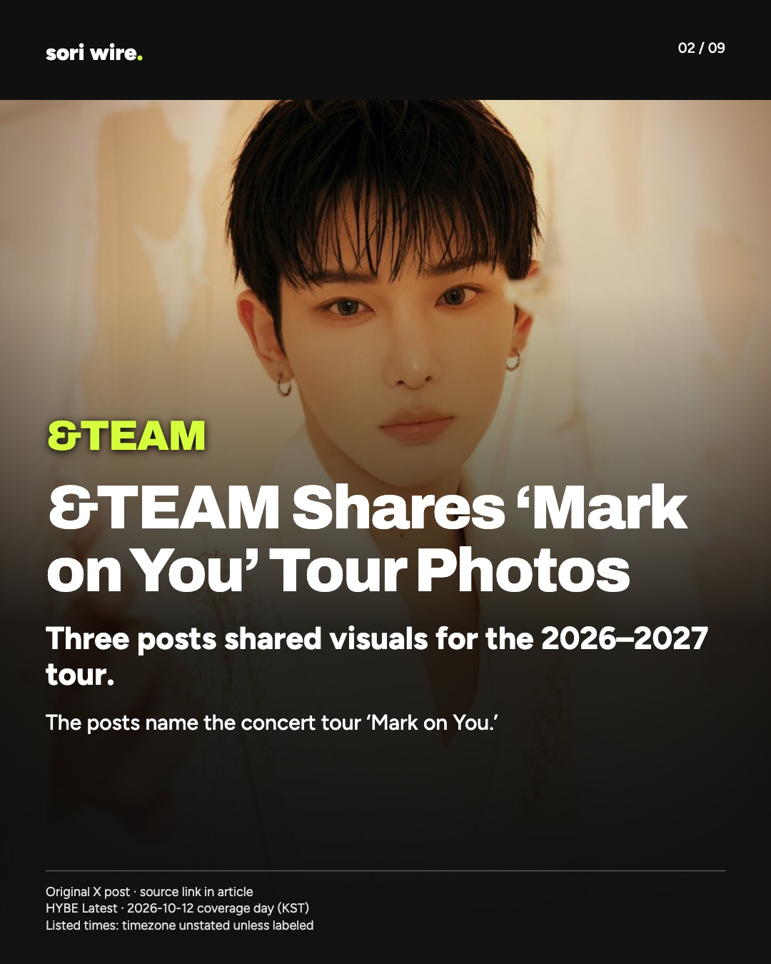 &TEAM Shares ‘Mark on You’ Tour Photos