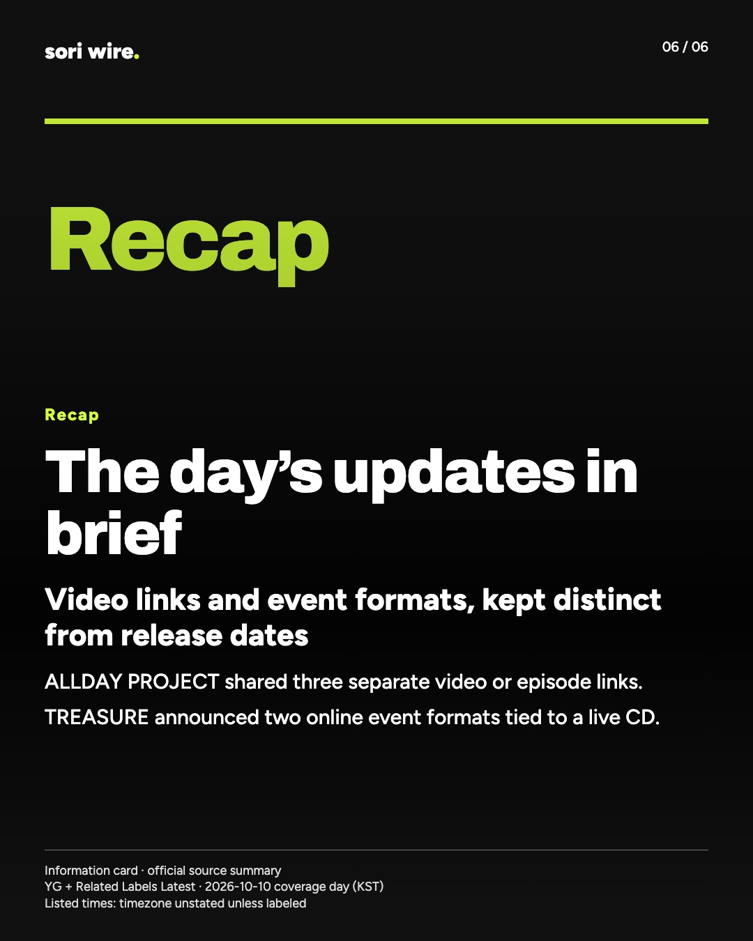 The day’s updates in brief