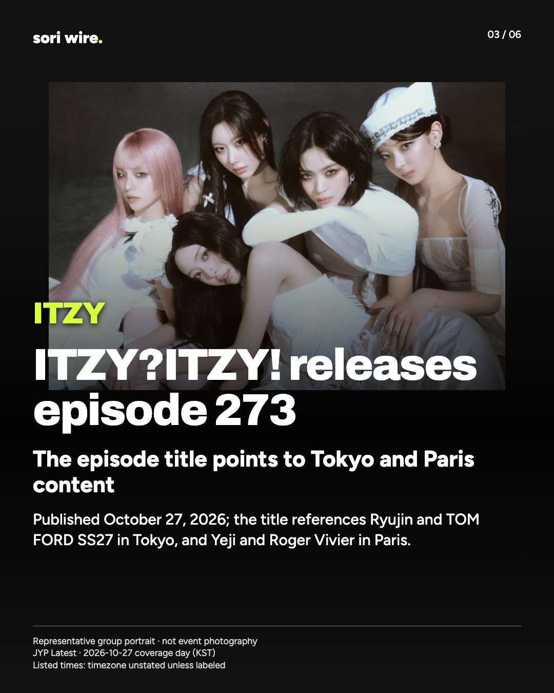 ITZY?ITZY! releases episode 273 — The episode title points to Tokyo and Paris content