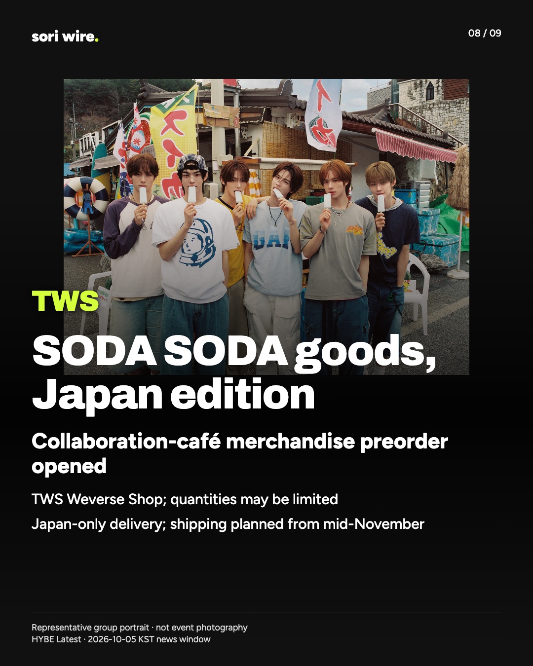 SODA SODA goods, Japan edition