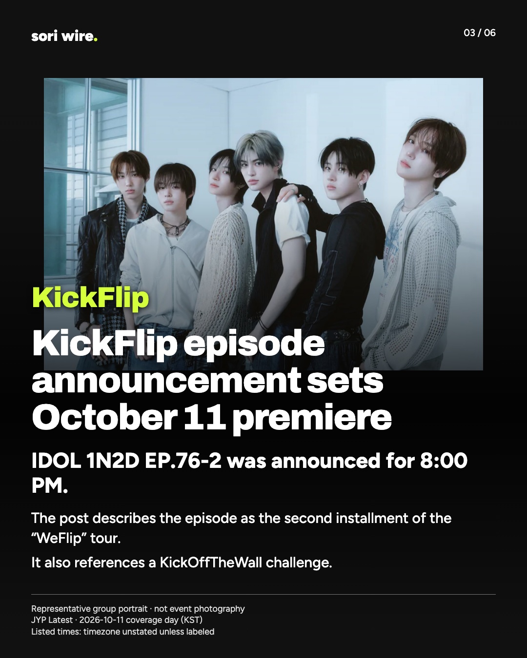 KickFlip episode announcement sets October 11 premiere