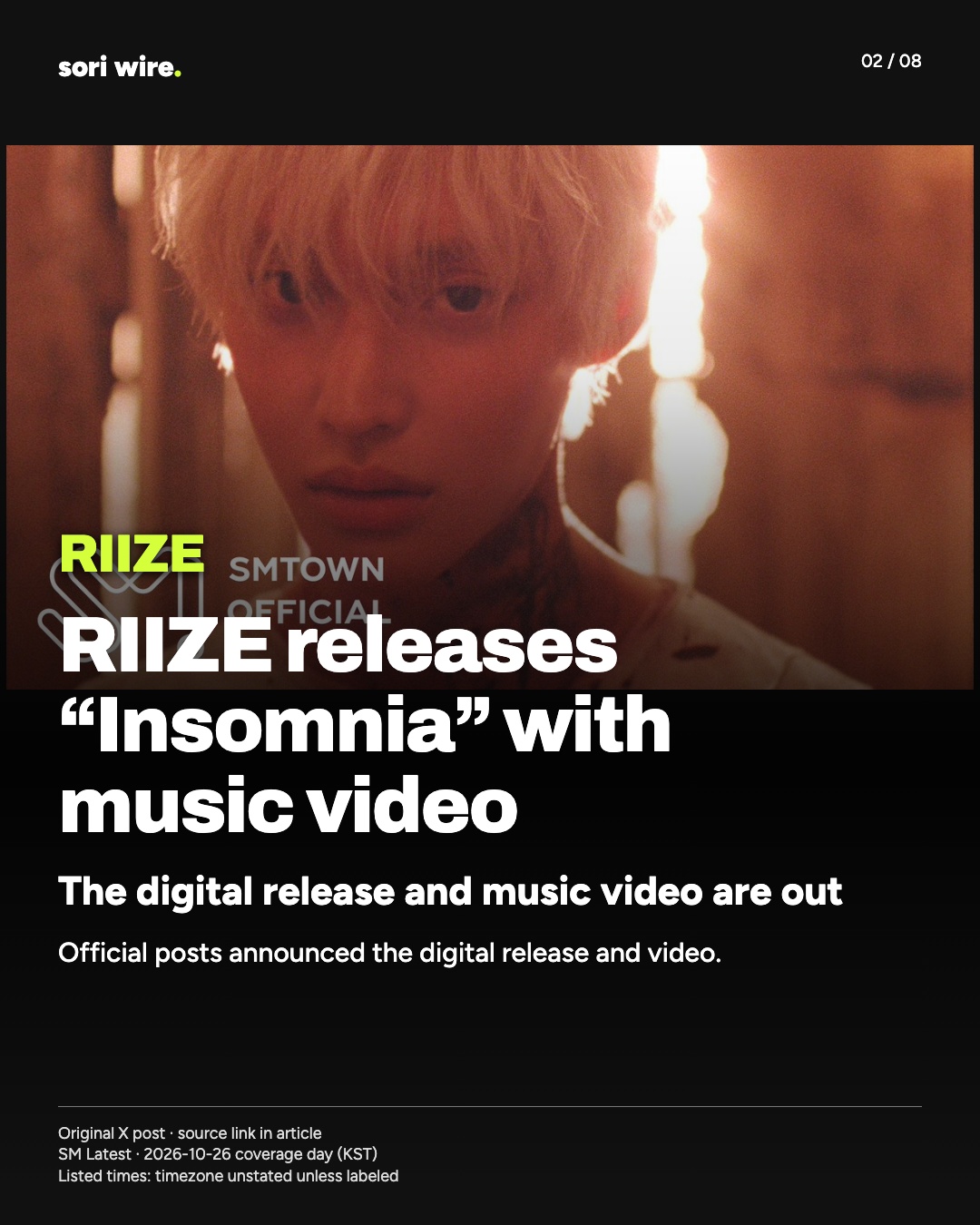 RIIZE releases “Insomnia” with music video — The digital release and music video are out