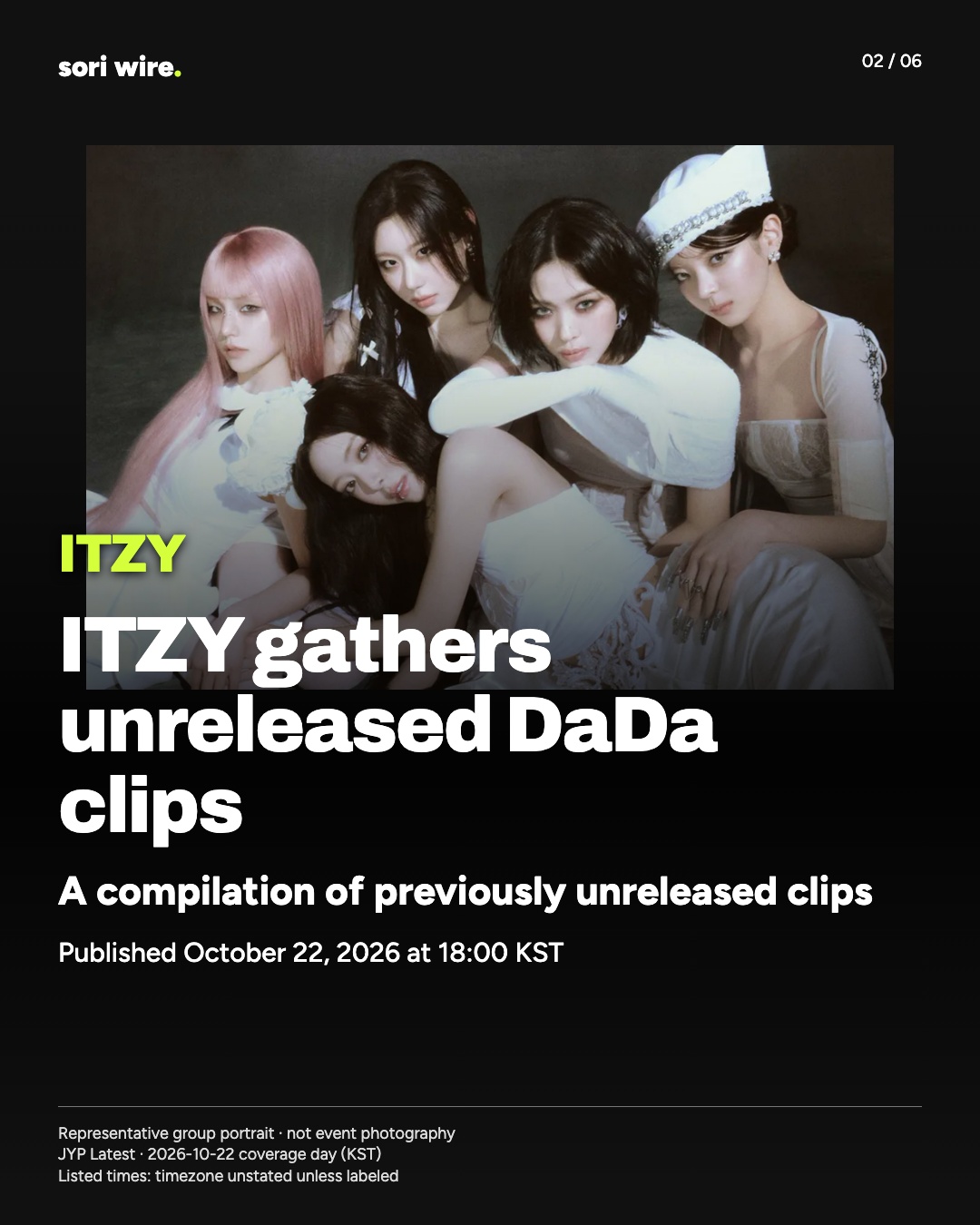 ITZY gathers unreleased DaDa clips — A compilation of previously unreleased clips