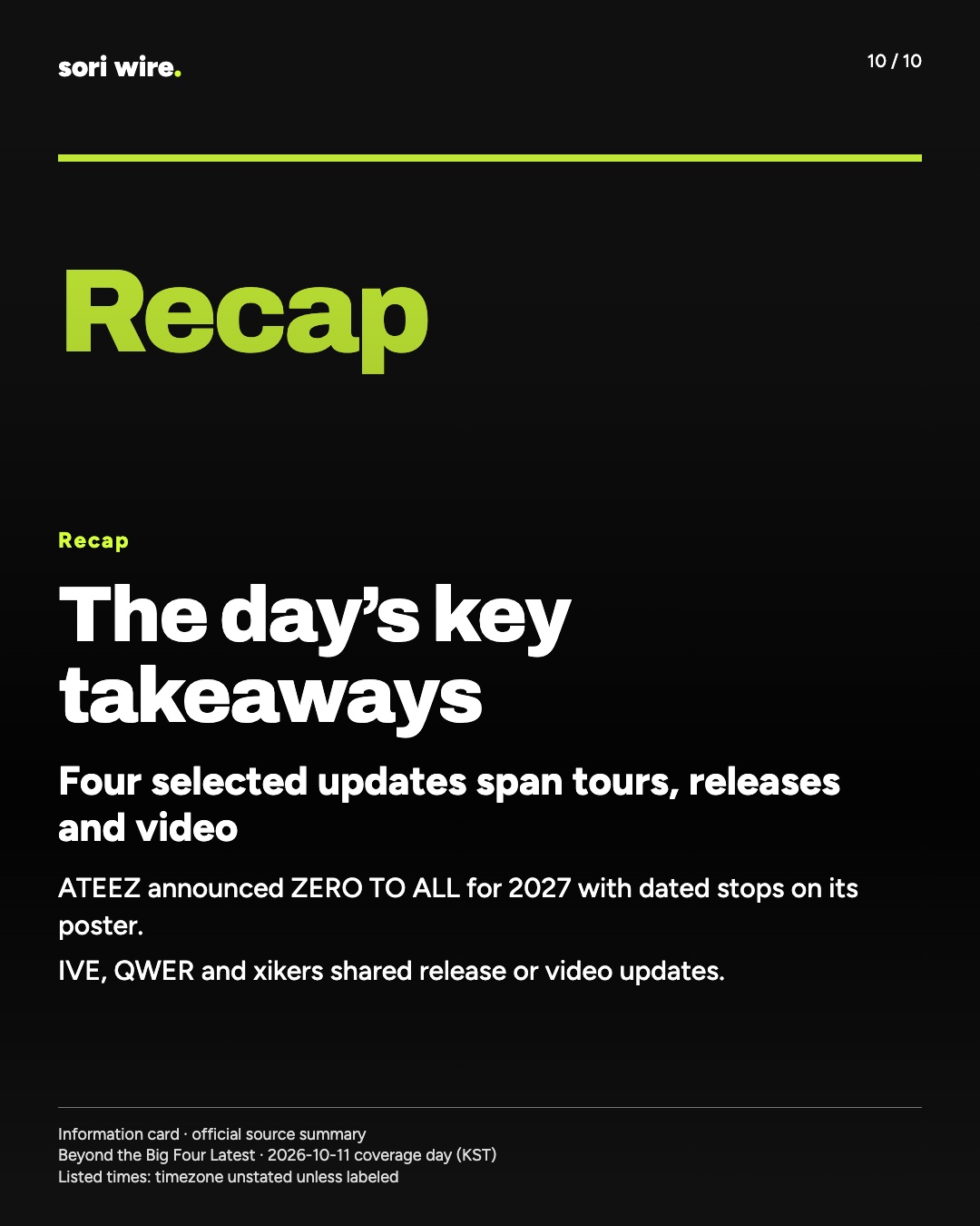 The day’s key takeaways