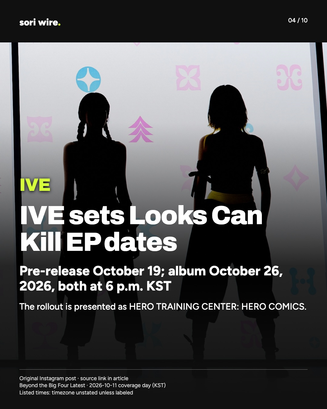 IVE sets Looks Can Kill EP dates