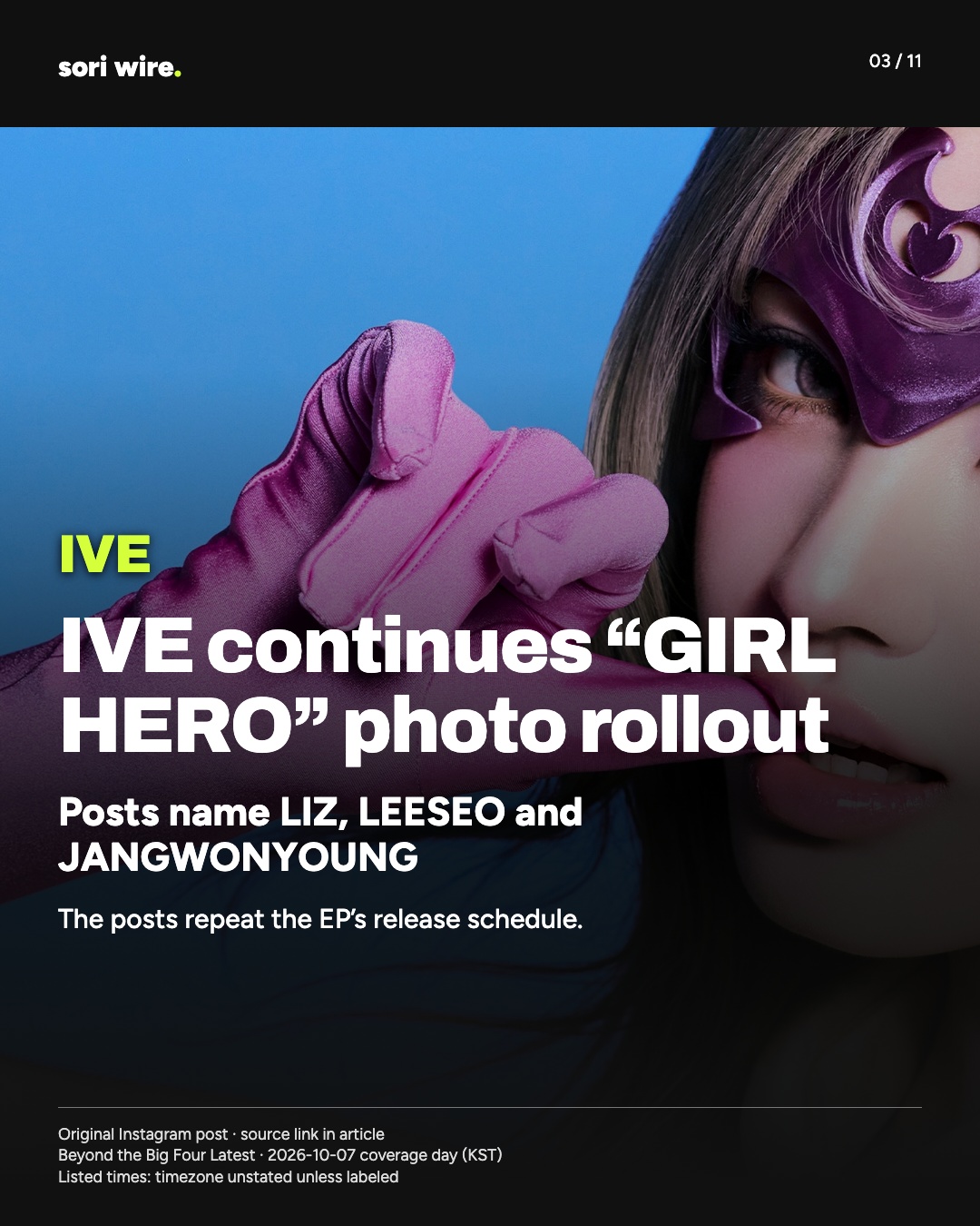 IVE continues “GIRL HERO” photo rollout