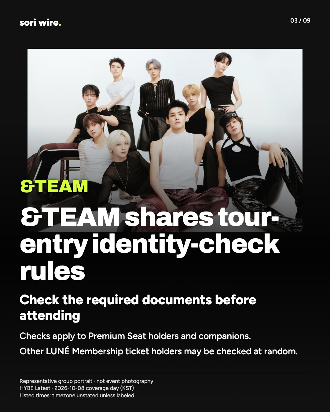 &TEAM shares tour-entry identity-check rules