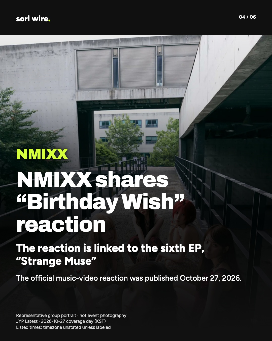 NMIXX shares “Birthday Wish” reaction — The reaction is linked to the sixth EP, “Strange Muse”