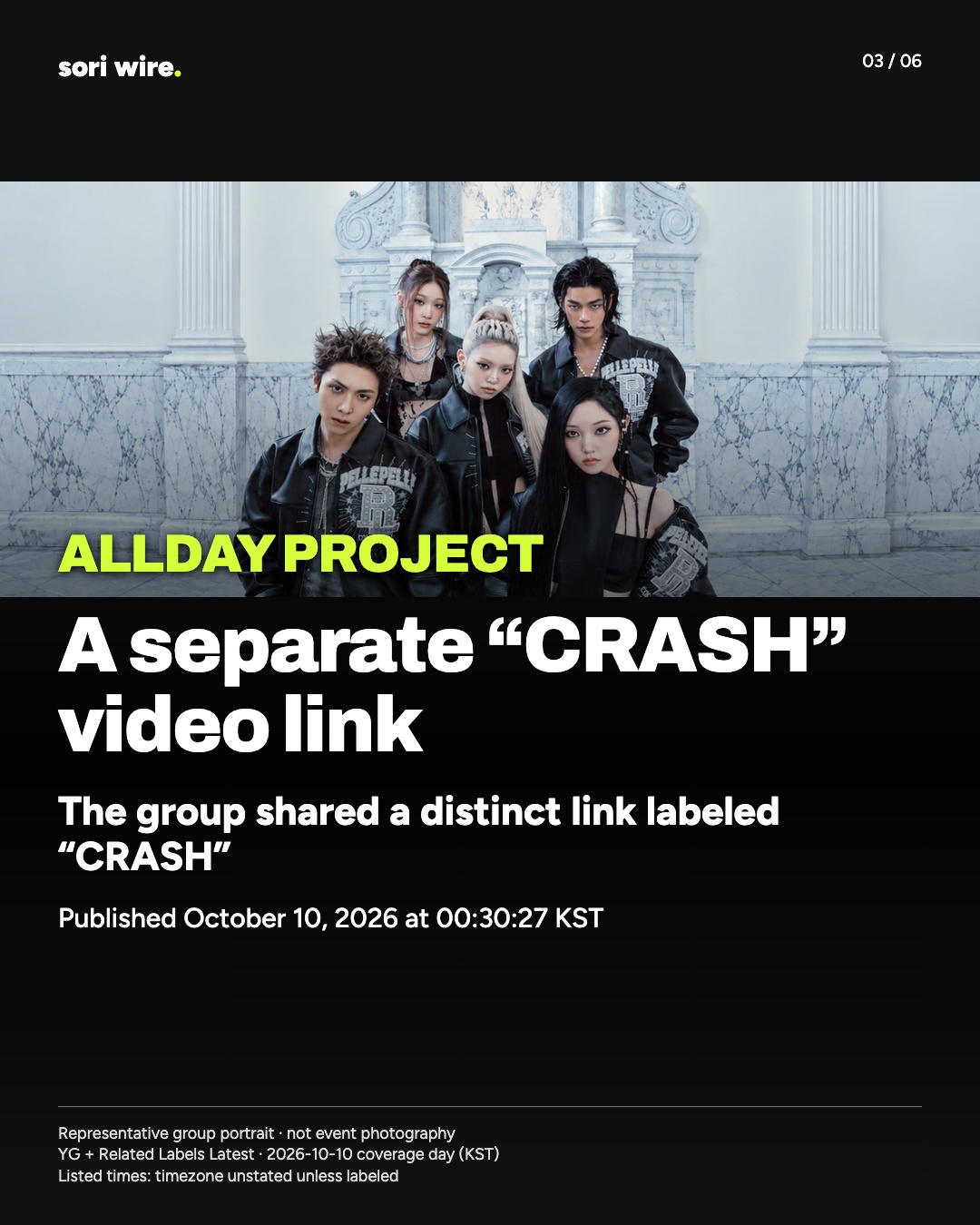 A separate “CRASH” video link