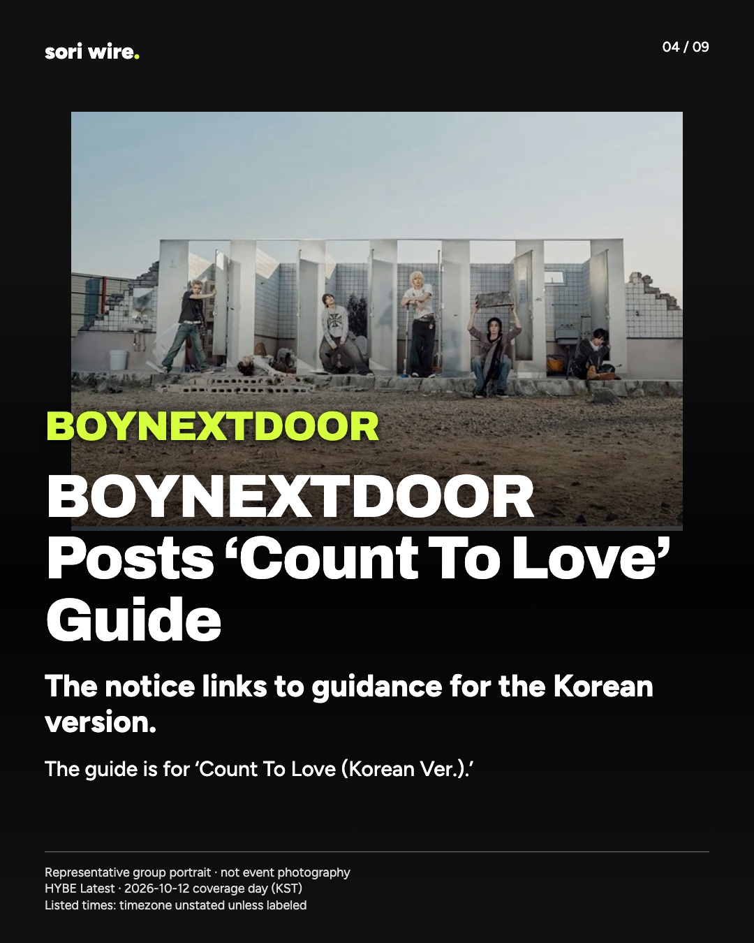 BOYNEXTDOOR Posts ‘Count To Love’ Guide