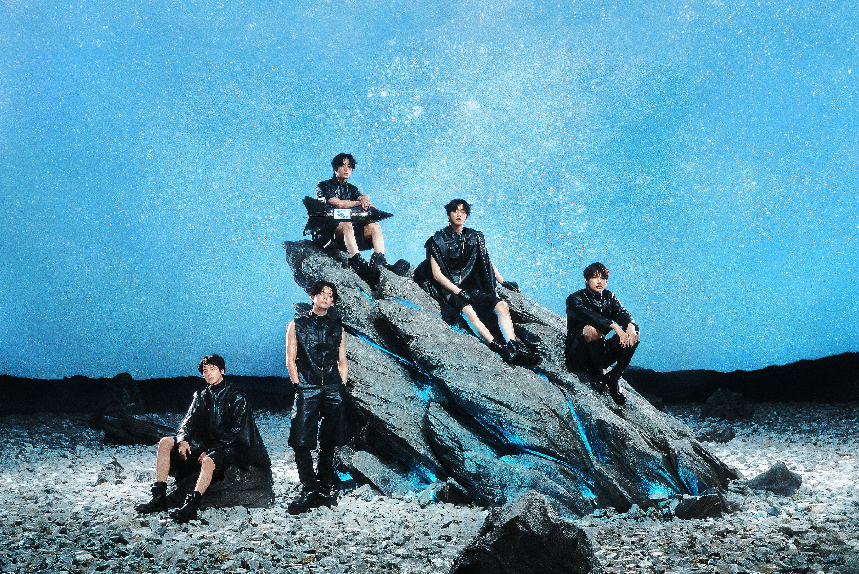 TOMORROW X TOGETHER official group profile photograph; representative, not a concert-event photograph