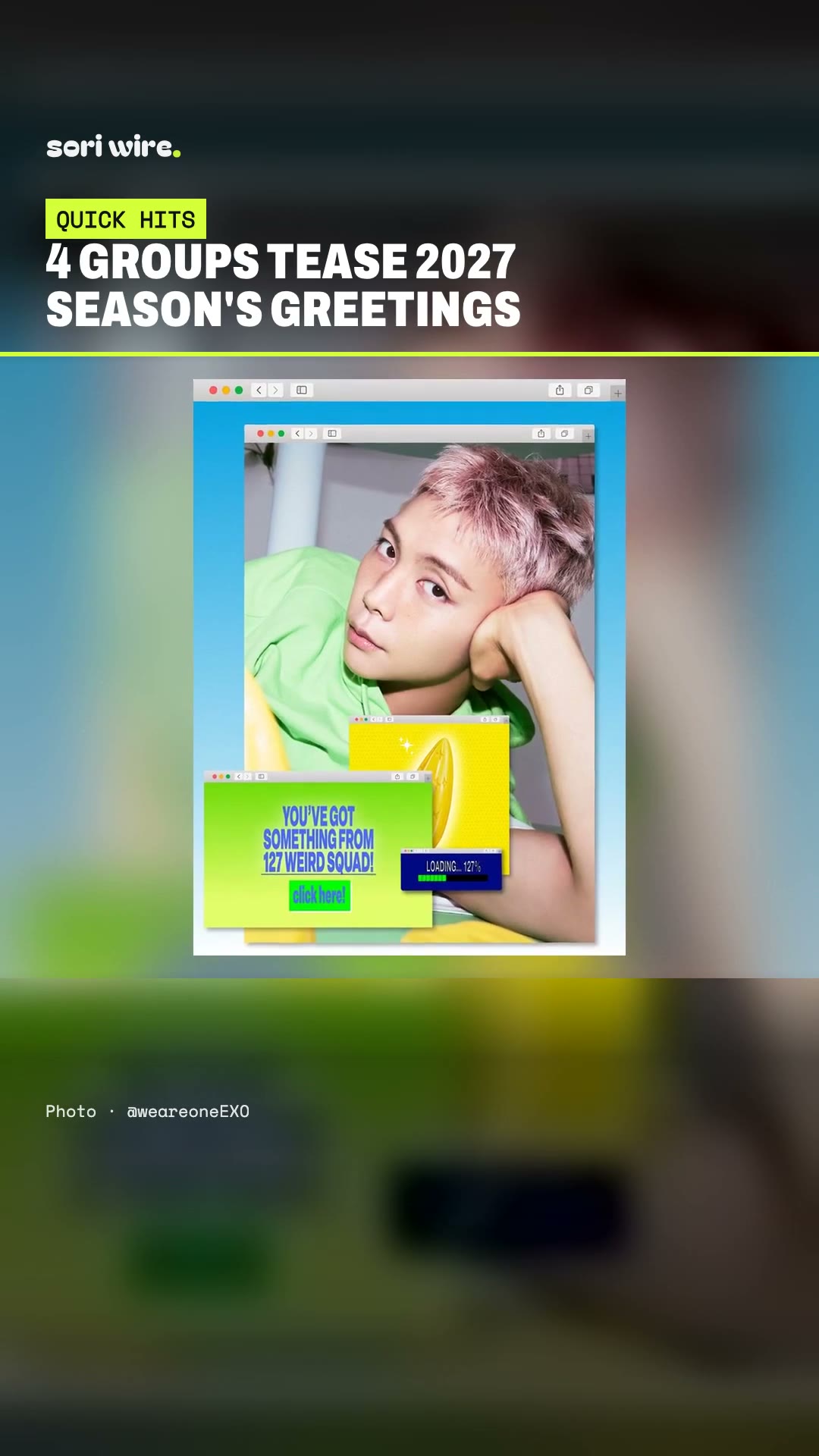 Sori Wire — Red Velvet, RIIZE, NCT 127 & EXO: 2027 Season's Greetings coming soon